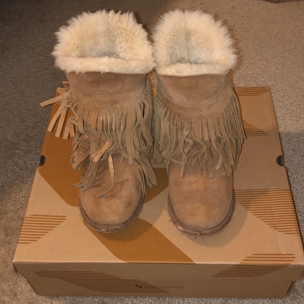 ORIGINAL Kookaburra cable fringe boots KIDS